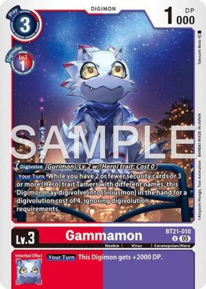 Gammamon - BT21-010 (Reprint) - BT21-010 U: Advanced Booster Digimon Generation