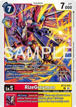 RizeGreymon - BT13-015 (Reprint) - BT13-015 C: Advanced Booster Digimon Generation