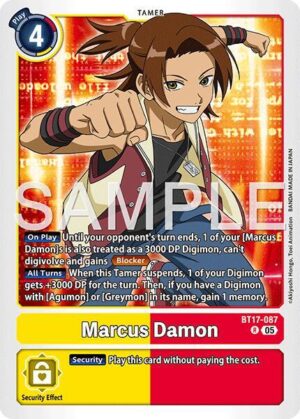 Marcus Damon - BT17-087 (Reprint) - BT17-087 R: Advanced Booster Digimon Generation