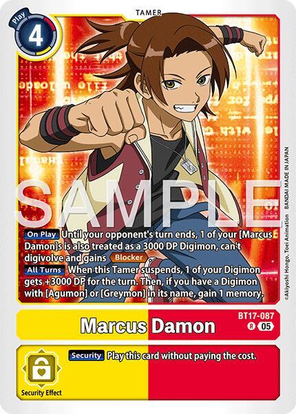 Marcus Damon - BT17-087 (Reprint) - BT17-087 R: Advanced Booster Digimon Generation