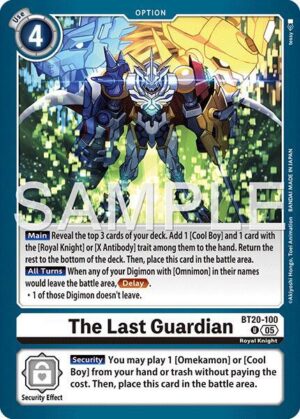 The Last Guardian (Reprint) - BT20-100 U: Advanced Booster Digimon Generation