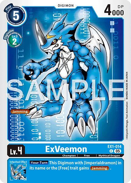 ExVeemon - EX1-014 (Reprint) - EX1-014 C: Advanced Booster Digimon Generation
