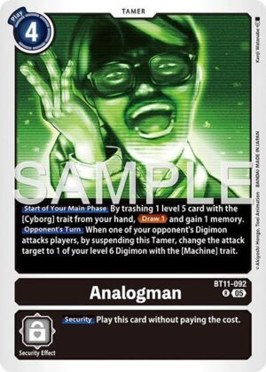 Analogman (Reprint) - BT11-092 R: Advanced Booster Digimon Generation