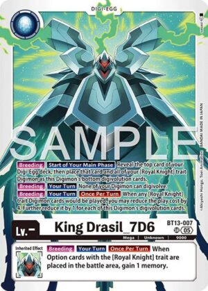 King Drasil_7D6 (Reprint) - BT13-007 SR: Advanced Booster Digimon Generation