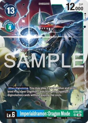 Imperialdramon: Dragon Mode - ST9-06 (Reprint) - ST9-06 SR: Advanced Booster Digimon Generation