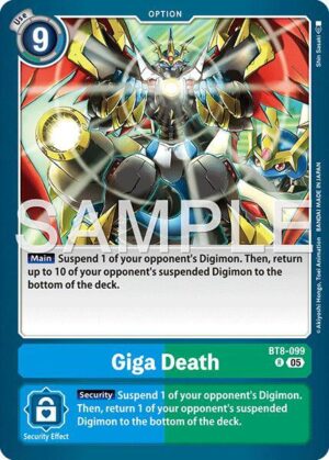 Giga Death (Reprint) - BT8-099 R: Advanced Booster Digimon Generation