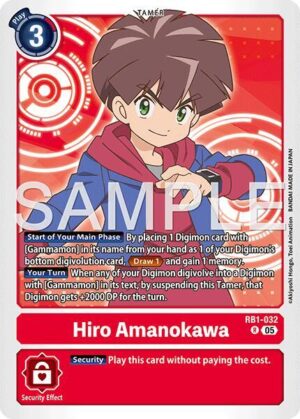 Hiro Amanokawa - RB1-032 (Reprint) - RB1-032 R: Advanced Booster Digimon Generation