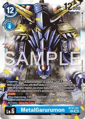 MetalGarurumon (Reprint) - BT15-101 SEC: Advanced Booster Digimon Generation