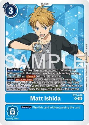 Matt Ishida (Reprint) - BT6-088 R: Advanced Booster Digimon Generation