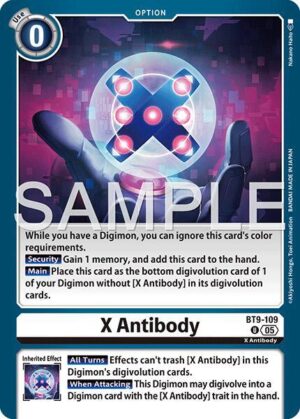 X Antibody (Reprint) - BT9-109 U: Advanced Booster Digimon Generation