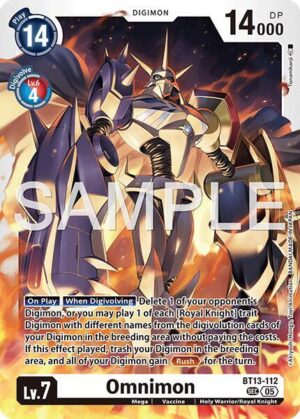 Omnimon - BT13-112 (Reprint) - BT13-112 SEC: Advanced Booster Digimon Generation
