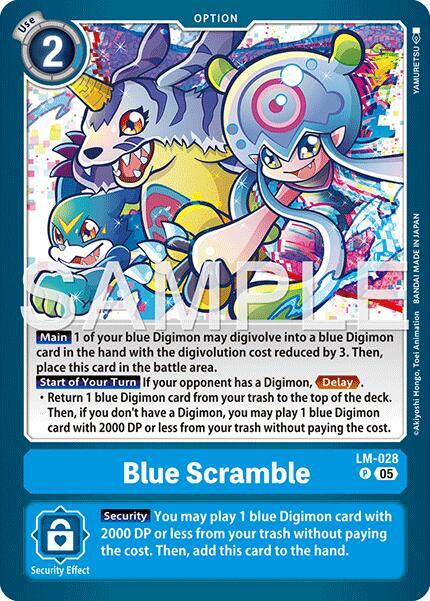 Blue Scramble (Reprint) - LM-028 P: Advanced Booster Digimon Generation