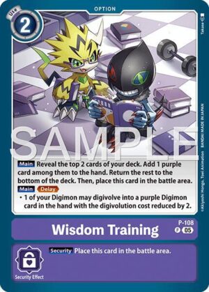 Wisdom Training (Reprint) - P-108 P: Advanced Booster Digimon Generation