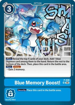 Blue Memory Boost! (Reprint) - P-036 SR: Advanced Booster Digimon Generation