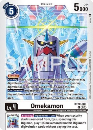 Omekamon - BT20-083 (Reprint) - BT20-083 R: Advanced Booster Digimon Generation
