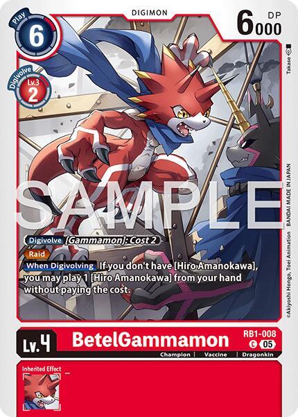 BetelGammamon - RB1-008 (Reprint) - RB1-008 C: Advanced Booster Digimon Generation