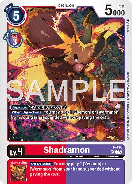 Shadramon - P-110 (Reprint) - P-110 P: Advanced Booster Digimon Generation