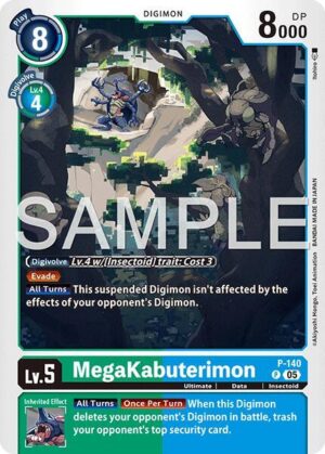 MegaKabuterimon P-140 (Reprint) - P-140 P: Advanced Booster Digimon Generation