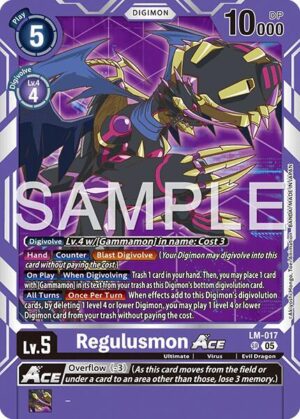 Regulusmon ACE (Reprint) - LM-017 SR: Advanced Booster Digimon Generation
