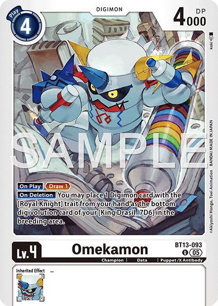 Omekamon - BT13-093 (Reprint) - BT13-093 U: Advanced Booster Digimon Generation