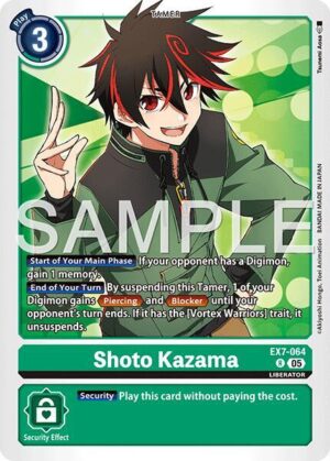 Shoto Kazama (Reprint) - EX7-064 R: Advanced Booster Digimon Generation