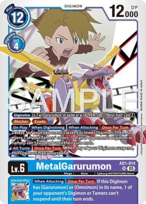 MetalGarurumon - AD1-014 SR: Advanced Booster Digimon Generation