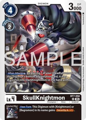SkullKnightmon (Reprint) - BT7-058 R: Advanced Booster Digimon Generation