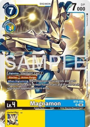 Magnamon (Reprint) - BT8-038 SR: Advanced Booster Digimon Generation