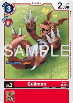 Guilmon - P-041 (Reprint) - P-041 P: Advanced Booster Digimon Generation