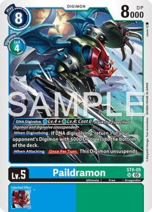 Paildramon - ST9-05 (Reprint) - ST9-05 SR: Advanced Booster Digimon Generation