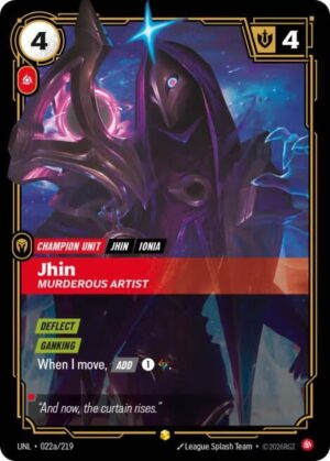 Jhin - Murderous Artist (Alternate Art) - 022a/219: Unleashed