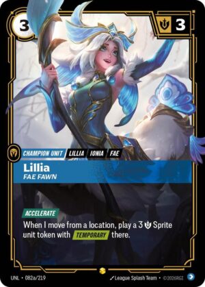 Lillia - Fae Fawn (Alternate Art) - 082a/219: Unleashed