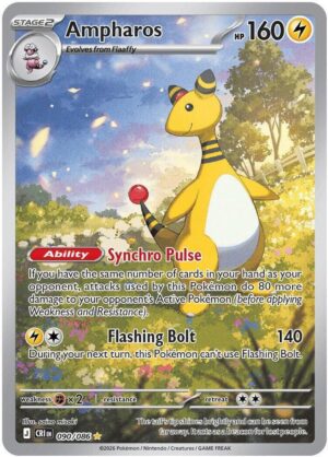 Ampharos - 090/086 - 090/086: ME04: Chaos Rising