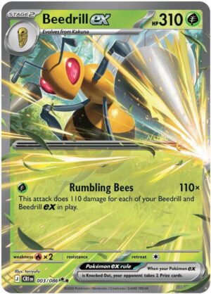 Beedrill ex - 003/086 - 003/086: ME04: Chaos Rising