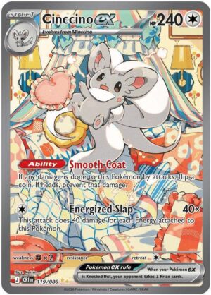 Cinccino ex - 119/086 - 119/086: ME04: Chaos Rising