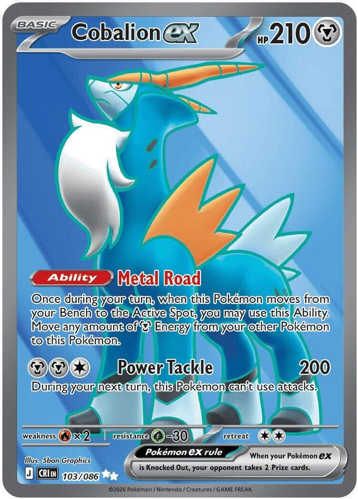 Cobalion ex - 103/086 - 103/086: ME04: Chaos Rising