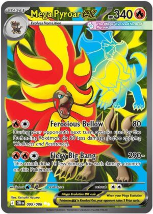 Mega Pyroar ex - 099/086 - 099/086: ME04: Chaos Rising