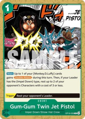 Gum-Gum Twin Jet Pistol - OP16-039: The Time of Battle