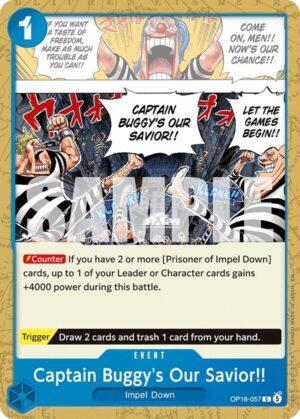 Captain Buggy's Our Savior!! - OP16-057: The Time of Battle