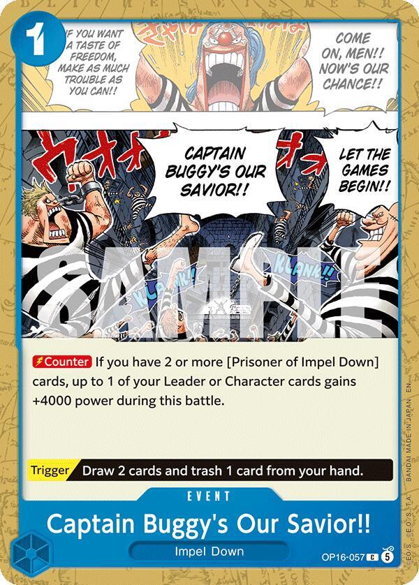 Captain Buggy's Our Savior!! - OP16-057: The Time of Battle