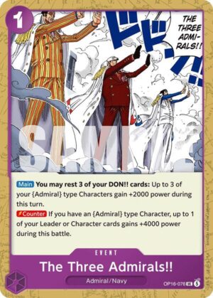 The Three Admirals!! - OP16-076: The Time of Battle