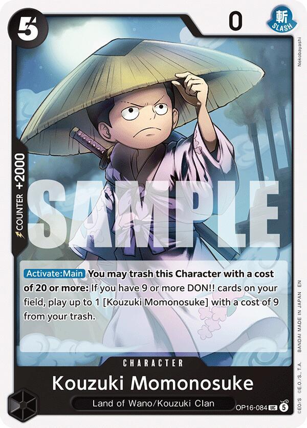 Kouzuki Momonosuke (084) - OP16-084: The Time of Battle