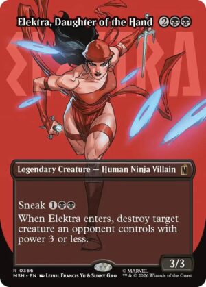 Elektra, Daughter of the Hand (Borderless) (366) - 366: Marvel Super Heroes