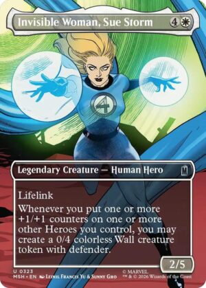 Invisible Woman, Sue Storm (Borderless) - 323: Marvel Super Heroes