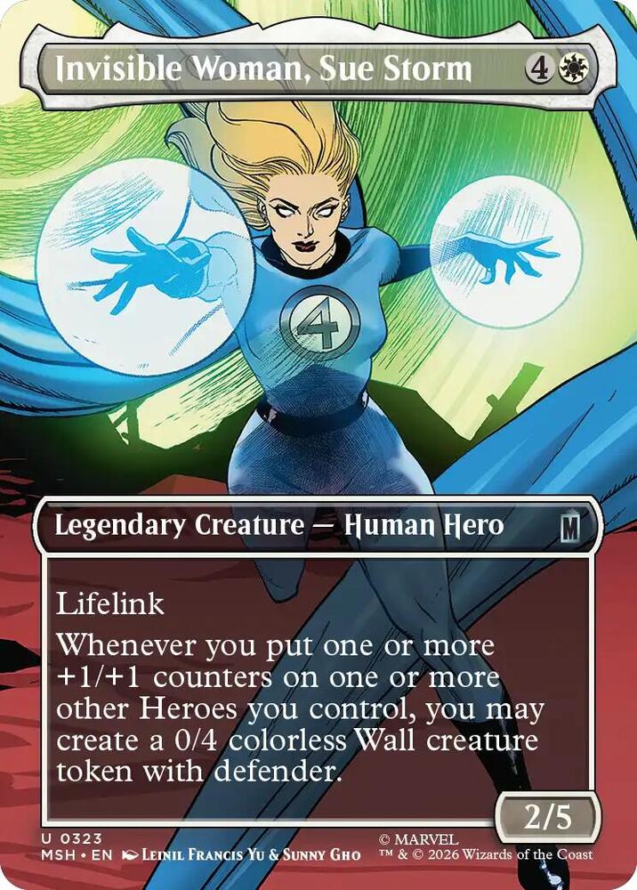 Invisible Woman, Sue Storm (Borderless) - 323: Marvel Super Heroes