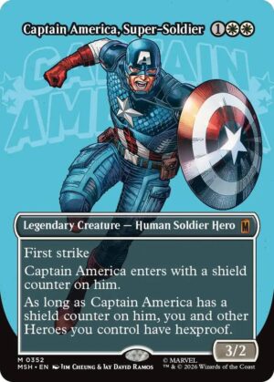 Captain America, Super-Soldier (Borderless) (0352) - 352: Marvel Super Heroes
