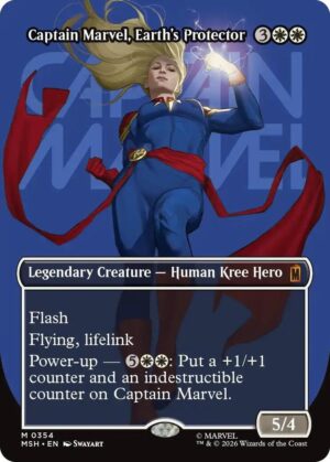 Captain Marvel, Earth's Protector (Borderless) (0354) - 354: Marvel Super Heroes