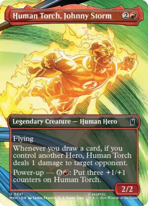 Human Torch, Johnny Storm (Borderless) - 321: Marvel Super Heroes