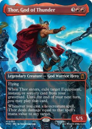 Thor, God of Thunder (Borderless) (0338) - 338: Marvel Super Heroes