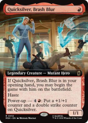 Quicksilver, Brash Blur (Extended Art) - 412: Marvel Super Heroes